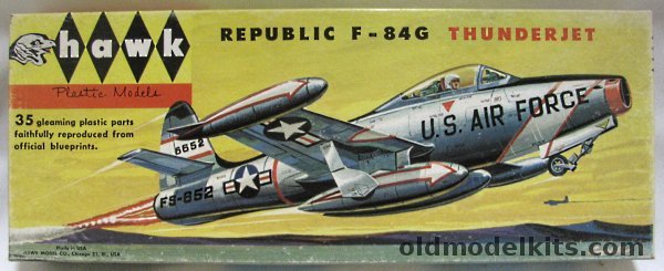 Hawk 1/48 Republic F-84G Thunderjet, 505-100 plastic model kit